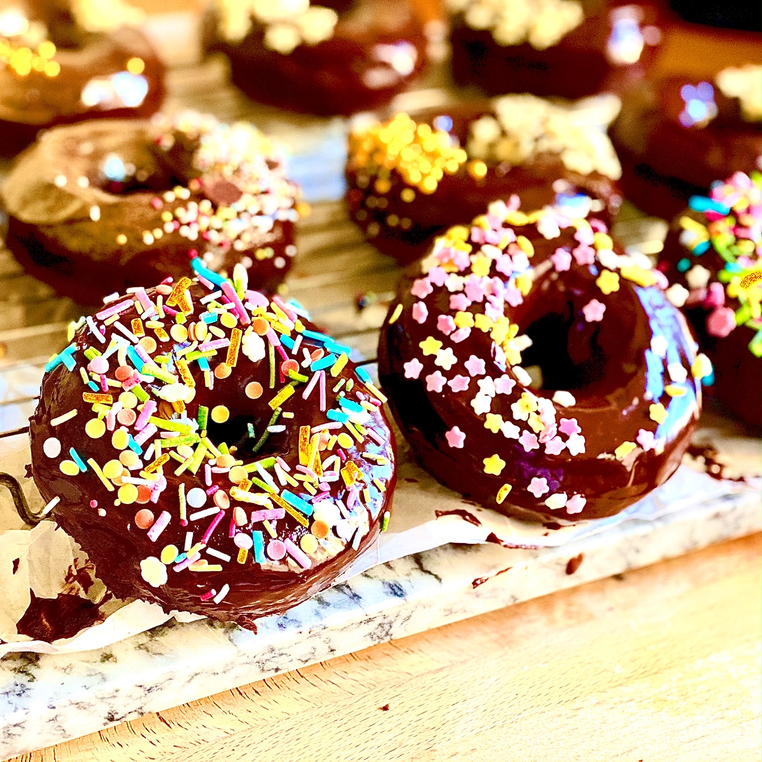 Double Chocolate Baked Doughnuts