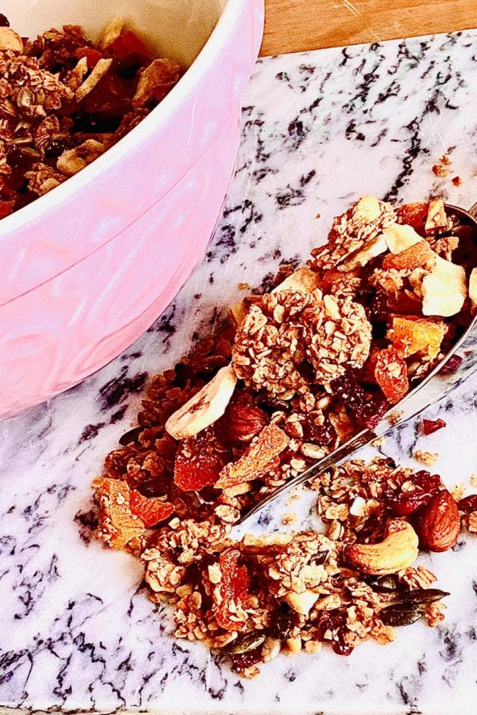 Get up and go granola recipe from Emma Bakes Elevate This - homemade breakfast ideas
