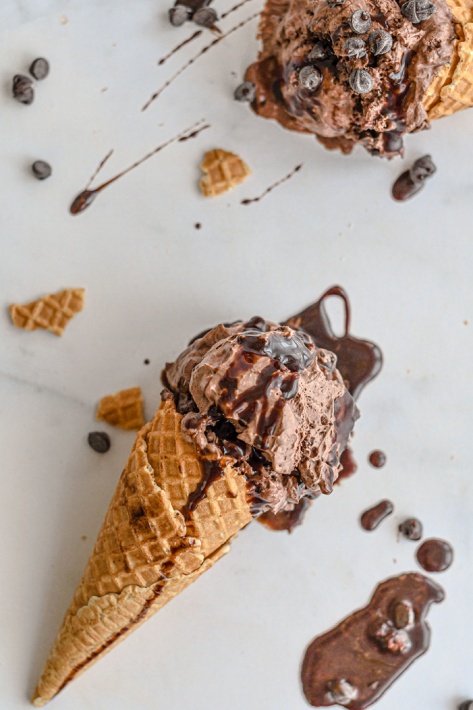 Chocolate truffle no churn ice cream
