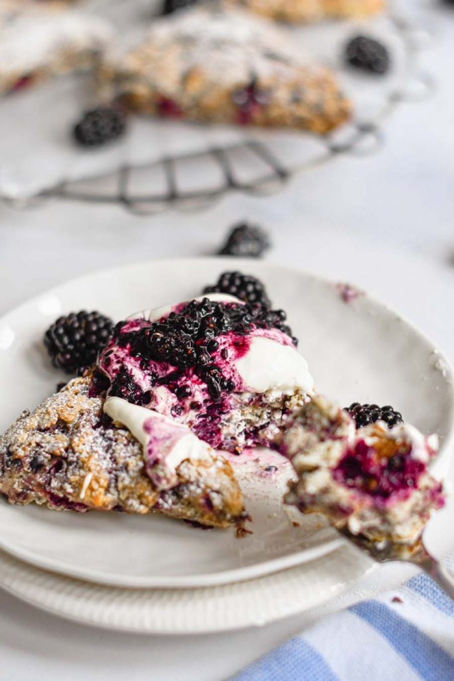 Blackberry scones, perfect for breakfast or a teatime treat