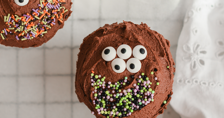 Halloween cupcakes – matcha mash