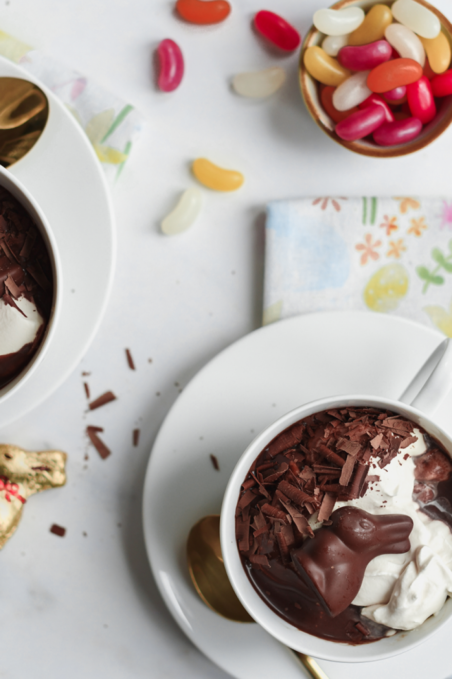 Easter hot chocolate. An indulgent treat to celebrate the season