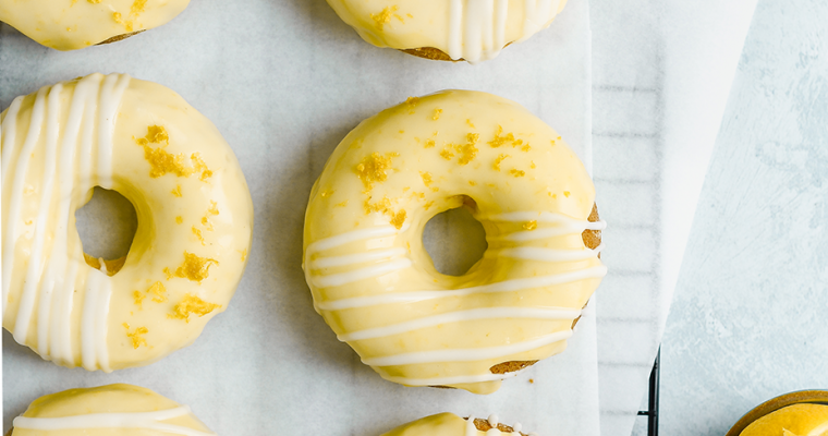 Lemon Drizzle baked doughnuts